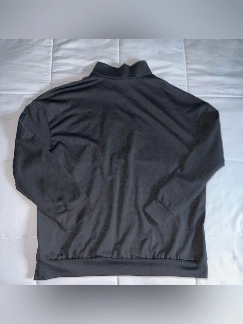 Women Western Pattern Black Quarter-Zip Pullover - 1X